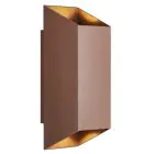 Nordlux Nico Wandleuchte Aluminium Rostig Up & Down | IP54 - Geeignet für 2x GU10