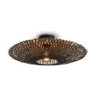 Good&Mojo Deckenleuchte Kalimantan Bambus Schwarz M | Geeignet für 1x E27 