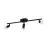 Eglo Plafonnier Buzz-LED Acier Noir 3x2.8W 3x250lm - 830 Blanc Chaud | IP20 - Incl. 3x GU10