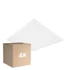 Lot 4x Ledvance Panneau LED Comfort Aluminium Blanc 28W 3640lm - 840 Blanc Froid | 62.5x62.5cm - UGR < 19